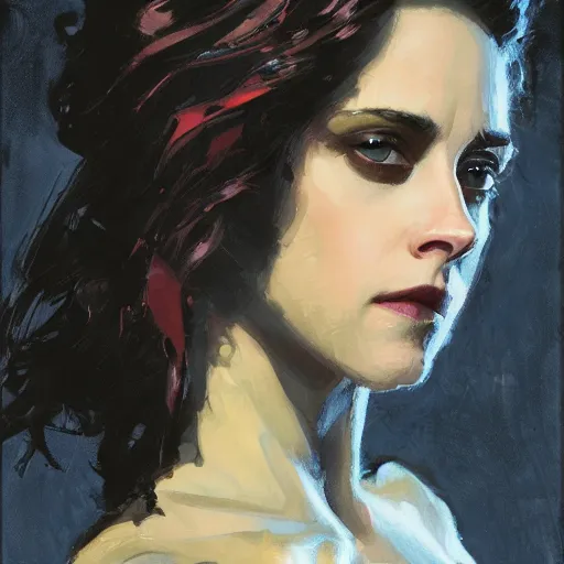 Prompt: alison brie as kristen stewart as iron man, intricate, elegant, highly detailed, greg manchess, mucha, liepke, ruan jia, jeffrey catherine jones, ridley scott