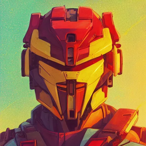 Image similar to a portrait of a stunning beautiful predator gundam pilot, with an intricate, detailed, urban inspired hiphop afro futuristic helmet, vector behance hd jesper ejsing, rhads, makoto shinkai, lois van baarle, ilya kuvshinov, rossdraws, hd, 3 2 k, ilya kuvshinov, gustav klimt