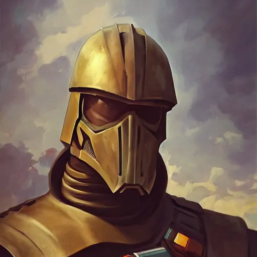 Image similar to greg manchess portrait painting of armored anakin skywalker as overwatch character, medium shot, asymmetrical, profile picture, organic painting, sunny day, matte painting, bold shapes, hard edges, street art, trending on artstation, by huang guangjian and gil elvgren and sachin teng