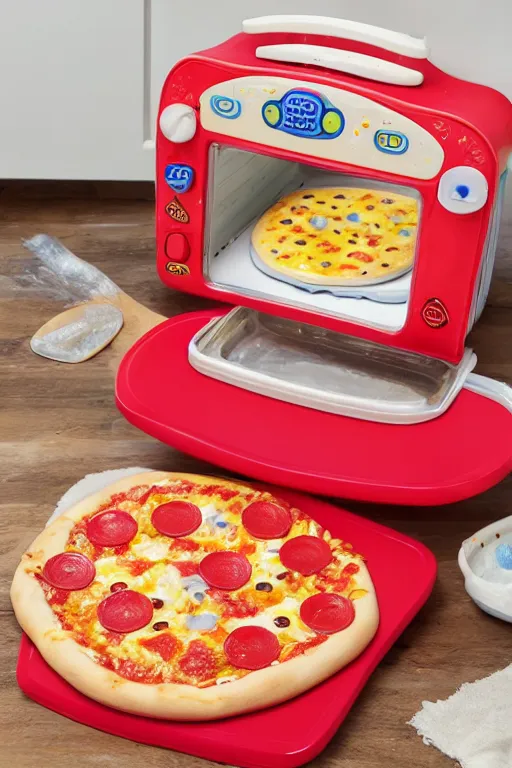 Image similar to a fisher price easy bake pizza oven