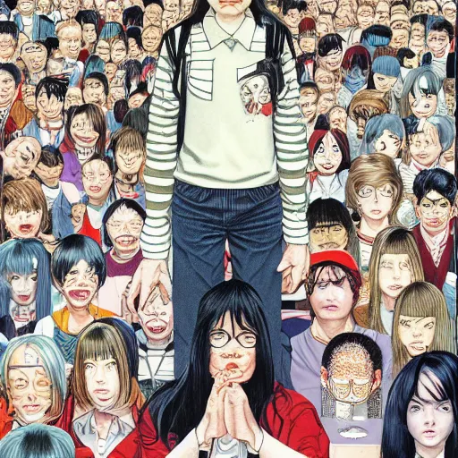 Image similar to strange full length portrait by yuji moriguchi and shintaro kago