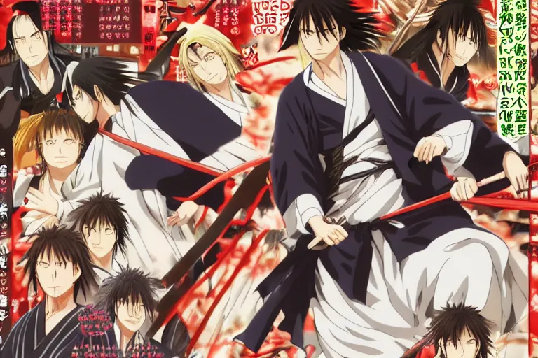 Image similar to hijikata toushirou, kewpie mayonnaise, anime, rurouni kenshin