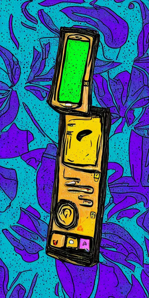 Image similar to 9 0 s mobile phone artistic, illustrator, digital art