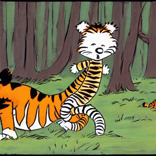 Image similar to calvin and hobbes