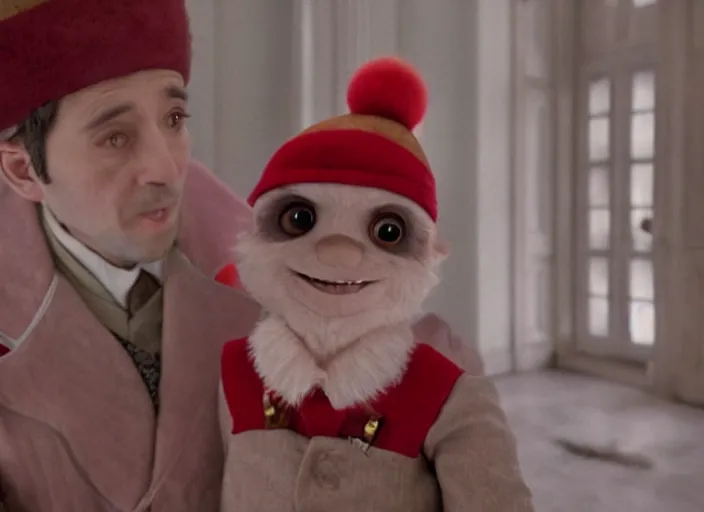 Image similar to a film still of teemo in the grand budapest hotel ( 2 0 1 4 )