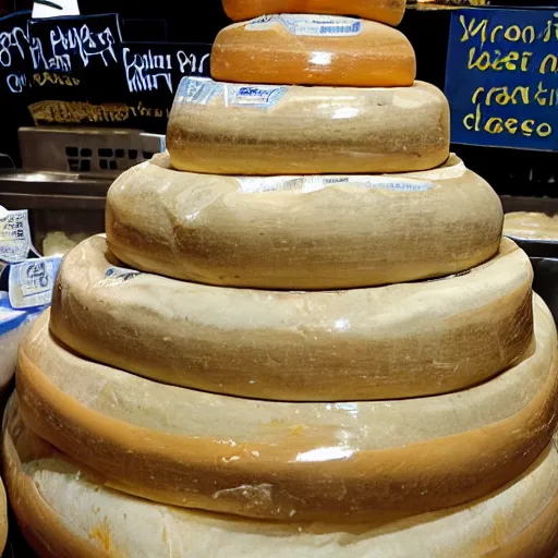 Prompt: mountain of cheese
