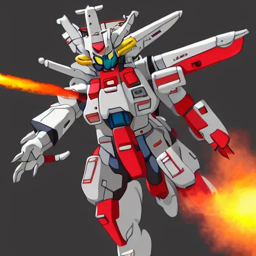 Prompt: ghostbuster gundam, trending on artstation
