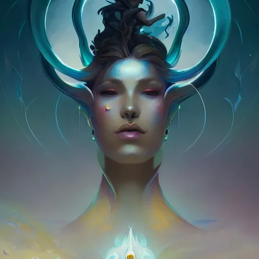 Image similar to tifiret emanation of beauty, art by pete mohrbacher and wlop and artgerm, digital art, highly detailed, intricate, sci-fi, sharp focus, Trending on Artstation HQ, deviantart, volumetric lighting, unreal engine 5, 4K UHD image