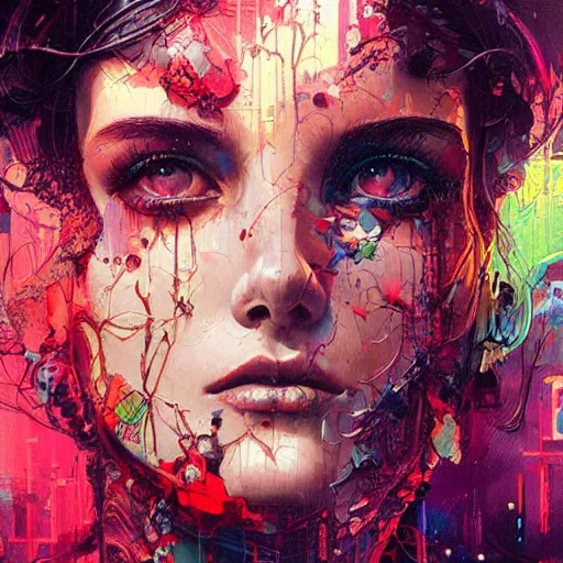 beautiful portrait of lofi cyberpunk by Tristan Eaton | Stable ...