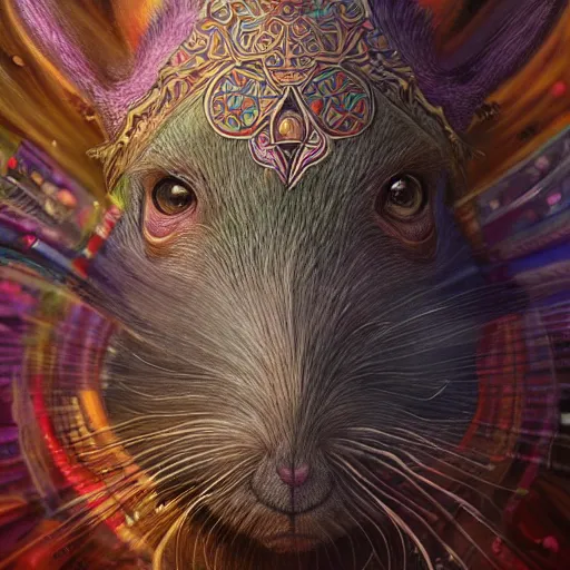 Image similar to agouti colorful, fantasy, intricate, highly detailed, digital painting, hq, trending on artstation, illustration, style of stanley artgerm and greg rutkowski and dan mumford