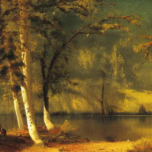 Prompt: bierstadt painting