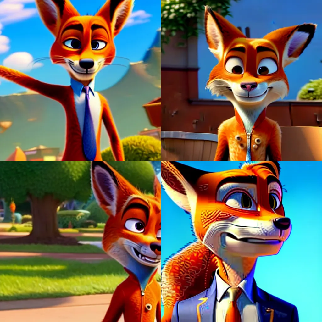 Image similar to Nick Wilde from Zootopia