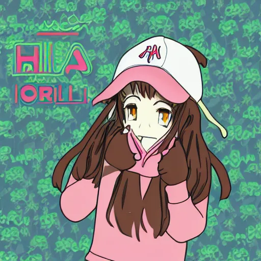 Prompt: hila klein with crooked teeth, recovering from drugs, anime style, digital art, cute, teddy fresh