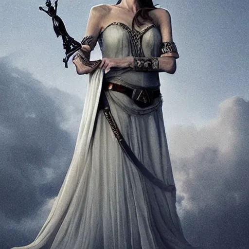 Image similar to an amazing award winning photo of angelina jolie as princess zelda