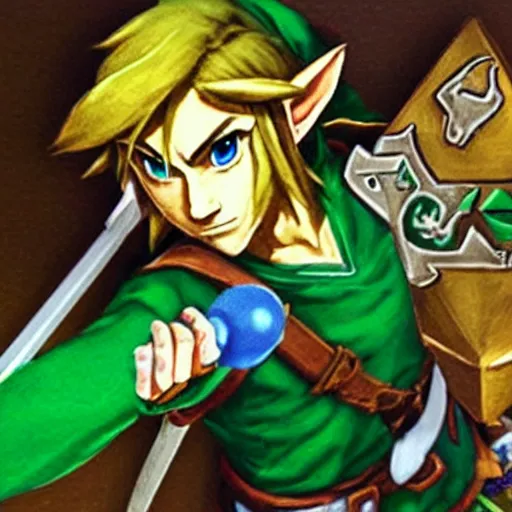 Image similar to Link of The Legend of Zelda