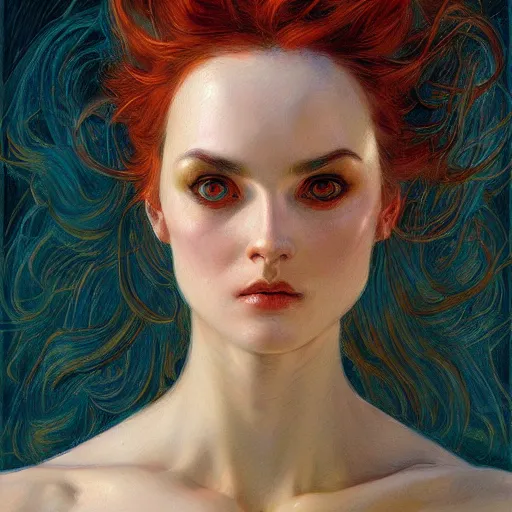 Image similar to a painting in the style of donato giancola, and in the style of charlie bowater, and in the style of albert besnard. smooth, sharp focus, semi - realism, symmetry.