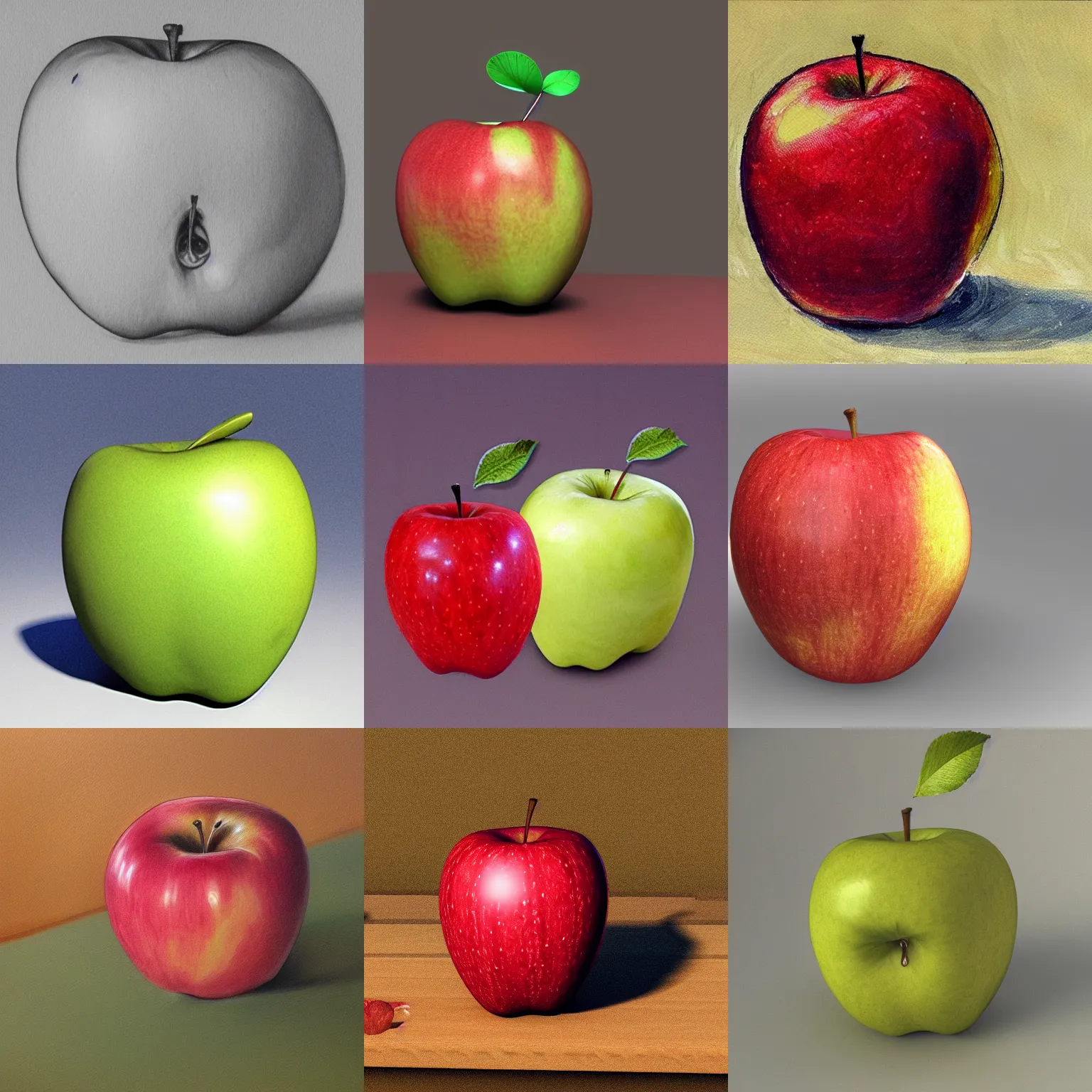 Prompt: an apple, highly realistic, extremely detailed, ultra high quality
