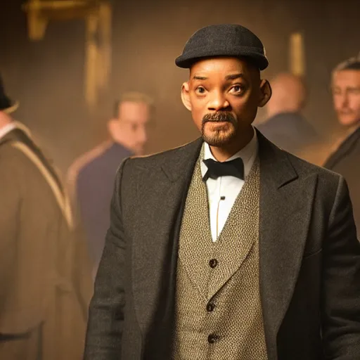 Image similar to Will Smith in the Peaky Blinders