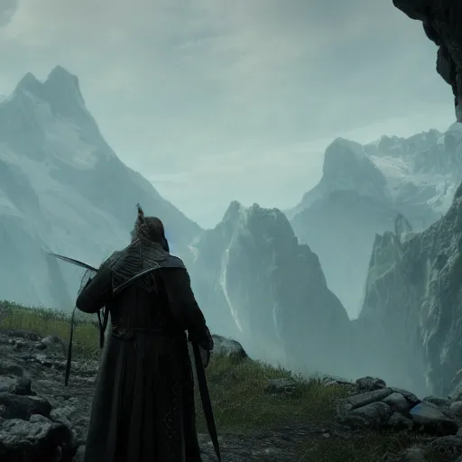 Image similar to lord of the rings, 8 k, octane render, unreal engine 5, cinematic, full hd, ultra realistic, ultra detailed, 8 k 3 d