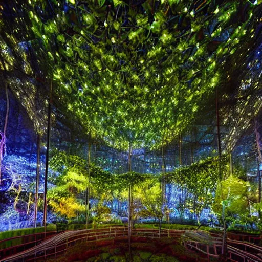 stunning indoor lsd forest in summer at night by ivan | Stable ...