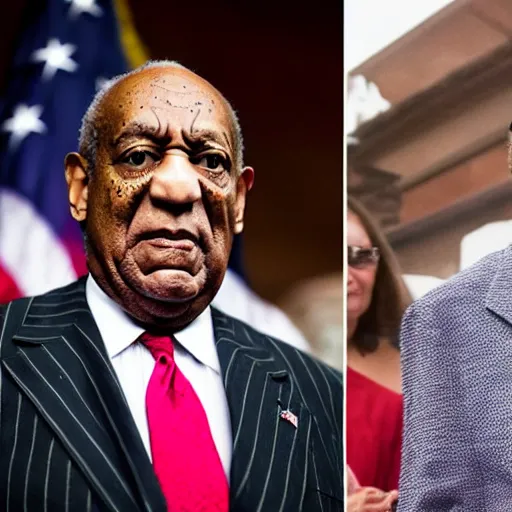 Image similar to bill cosby cosplaying as nancy pelosi