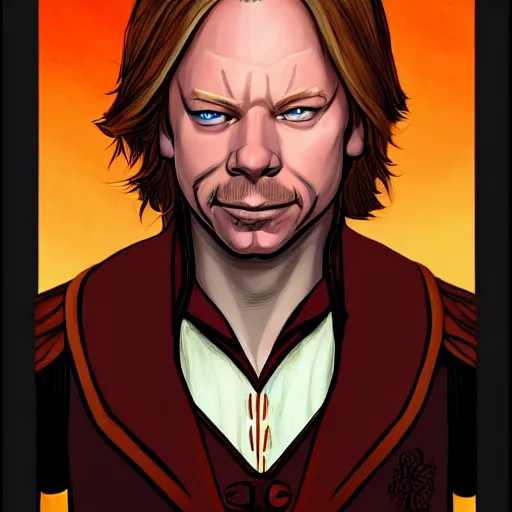 Prompt: a fantasy comic - style full portrait of a halfling maitre'd who looks like david spade, digital illustration by ken taylor and sana takeda and jenny frison, character design, concept art, fine inking lines, vivid colors, dnd, highly detailed!, hd, 4 k, trending on artstation