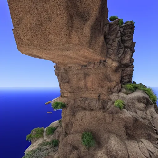 Prompt: unreal engine. cliff. photorealistic