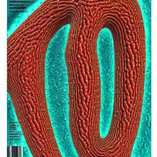 Image similar to tunneling electron microscope image of mitochondria. false color. mit technology review. nature journal cover. nobel prize winning. ultra detailed 8 k tif