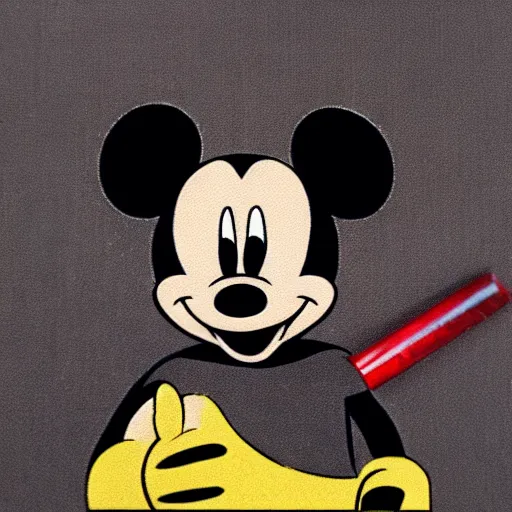 Prompt: Mickey Mouse as Darth Vader