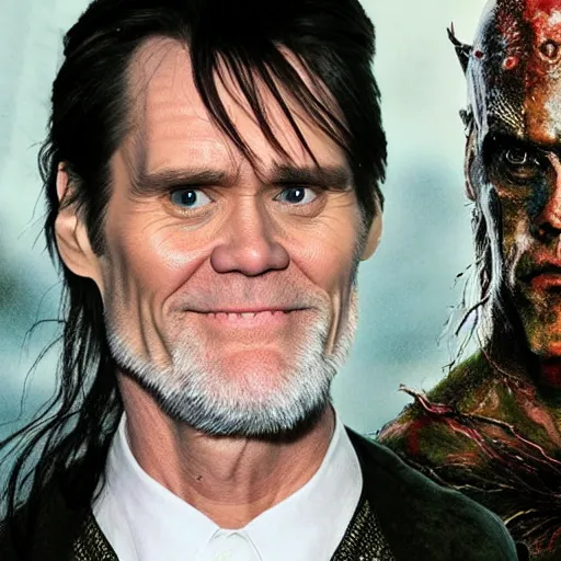 Image similar to Jim Carrey in Elden Ring