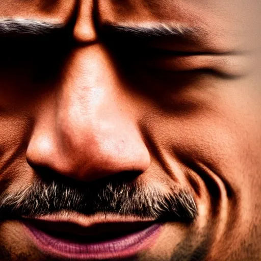 Image similar to close up photograph of very high on weed dwayne johnson, stoner eyes, dwayne johnson smoked weed, weed background, 8 k resolution