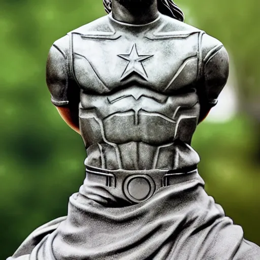 Image similar to Statue of viking Captain America