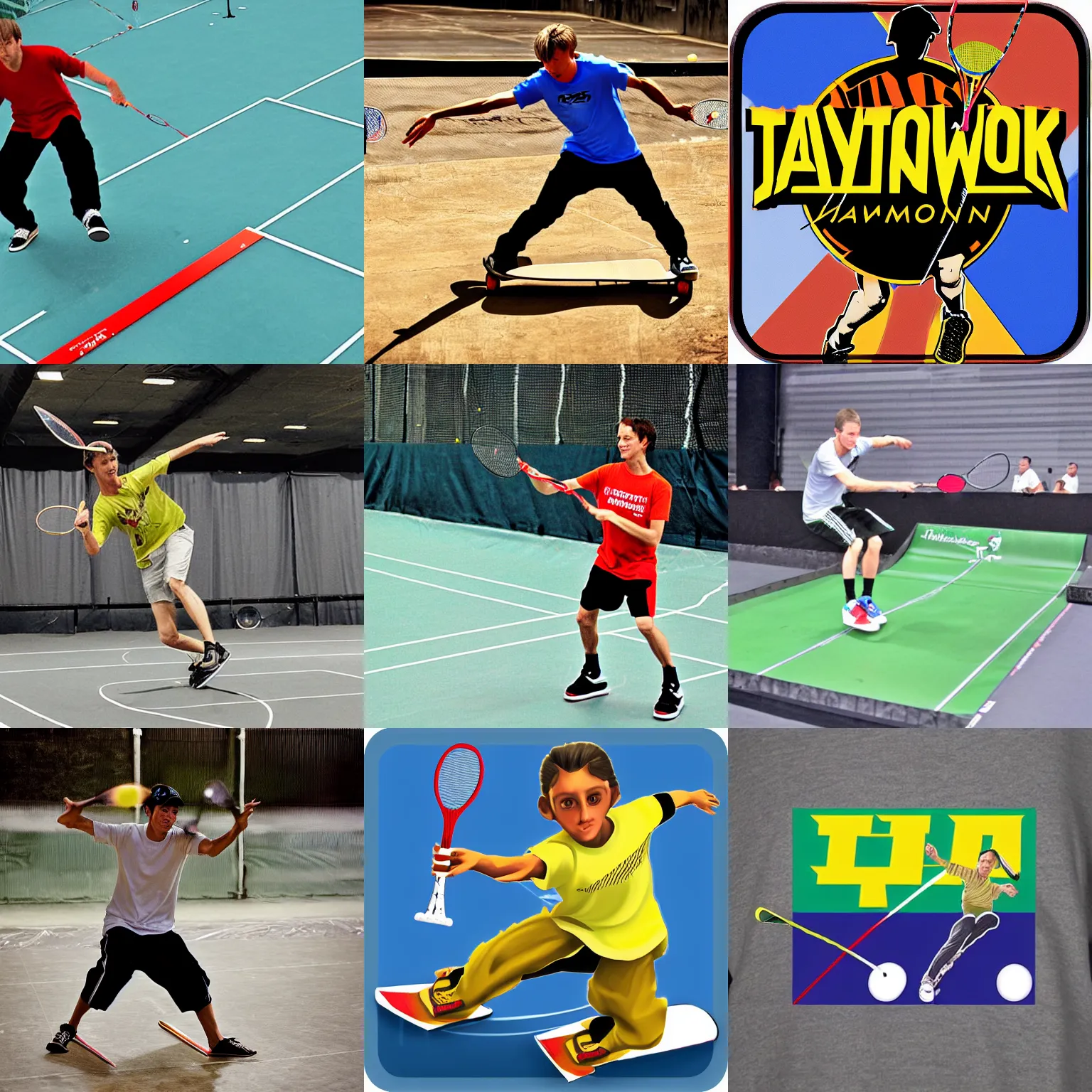 Prompt: tony hawk pro badminton