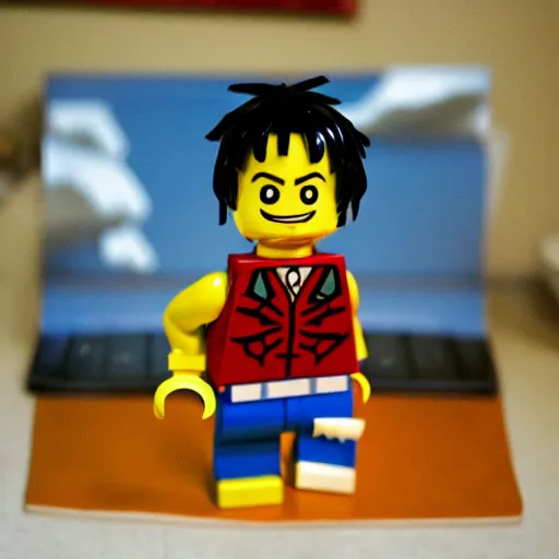 Prompt: luffy as lego