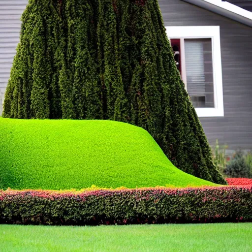 Image similar to topiary shaped like a shoe