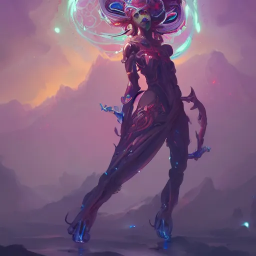 Prompt: a beautiful cybernetic emanation, by pete mohrbacher and artgerm and wlop, digital art, highly detailed, intricate, fantasy, mystical, Trending on Artstation HQ, deviantart, unreal engine, 4K UHD image