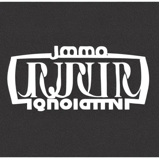 Image similar to jamiroquai logo vector graphic black and white