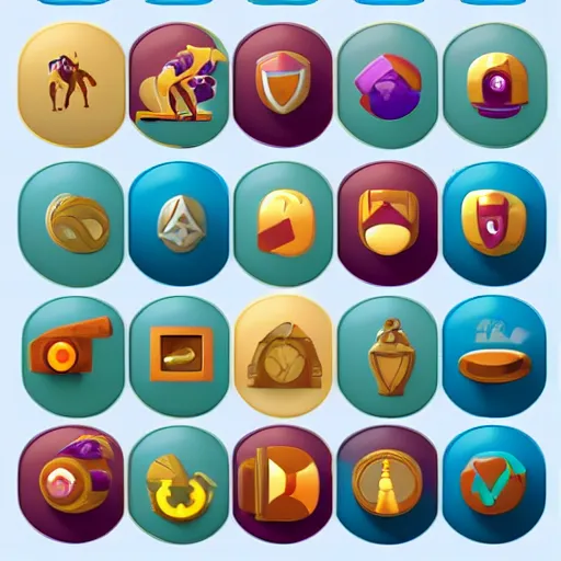 Image similar to Game Ability Icon UI Elements by Jay Tea