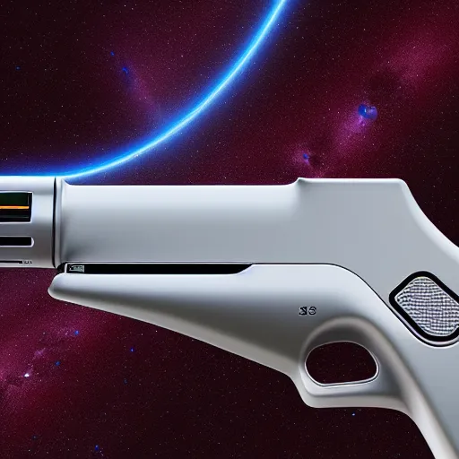 Prompt: electric plasma rifle manufactured by apple