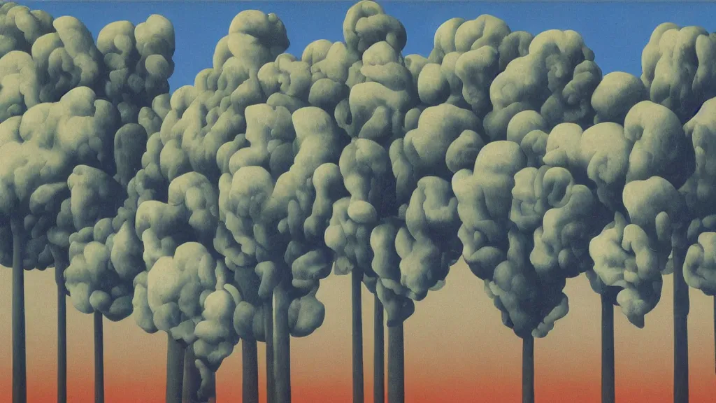 Image similar to abstract primitivism minimalism art painting, lines, forms, shapes, in style ofrene magritte