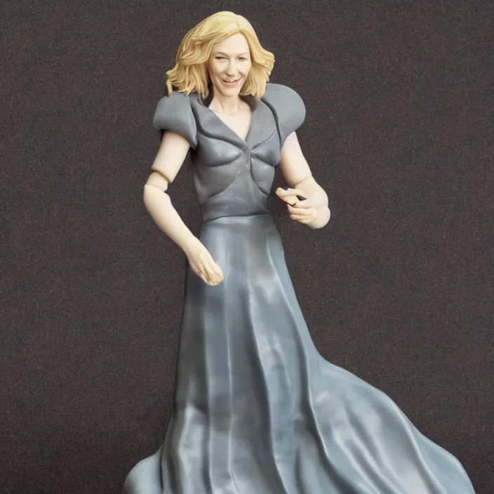 Image similar to cate blanchett, a goodsmile figure of cate blanchett, figurine, detailed product photo