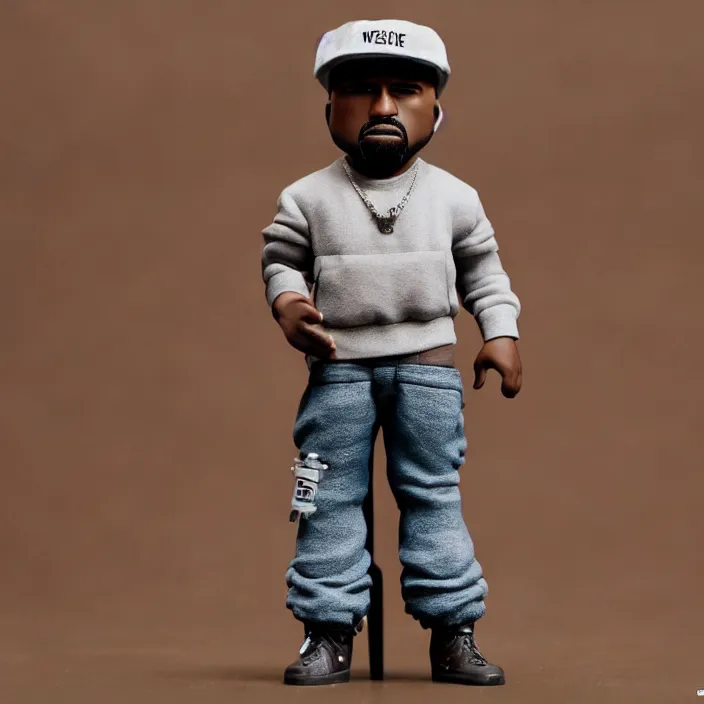 Image similar to Kanye West, A Funko Pop Figurune of Kanye West, figurine, detailed product photo