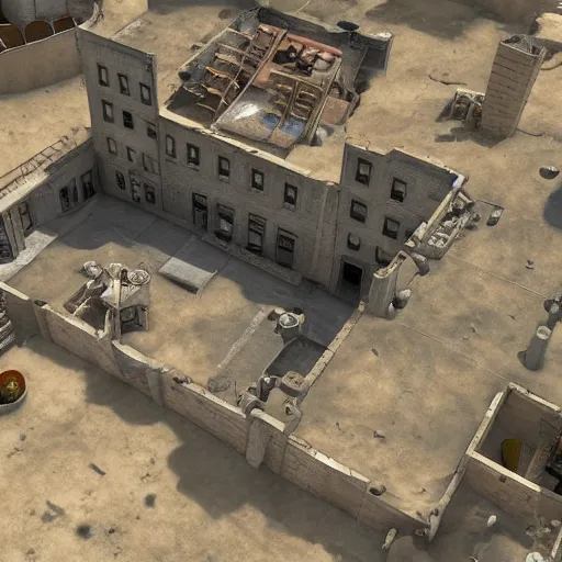 Image similar to dust 2 map if it was a real place