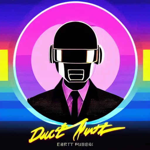 Image similar to daft punk concert in 1 bit art style