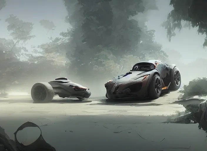 Image similar to a beautiful concept design of a supercar converted into offroad sport. car design by cory loftis, fenghua zhong, ryohei hase, ismail inceoglu and ruan jia. volumetric light, detailed, rendered in octane