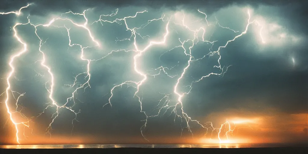 Image similar to surrealist climate change photography, detailed, intricate, dramatic, ambient lightning, by jordan grimmer, 3 5 mm film grain,