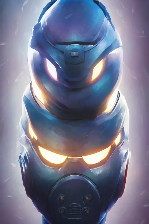 Image similar to epic mask helmet robot ninja portrait stylized as fornite style game design fanart by concept artist gervasio canda, behance hd by jesper ejsing, by rhads, makoto shinkai and lois van baarle, ilya kuvshinov, rossdraws global illumination radiating a glowing aura global illumination ray tracing hdr render in unreal engine 5