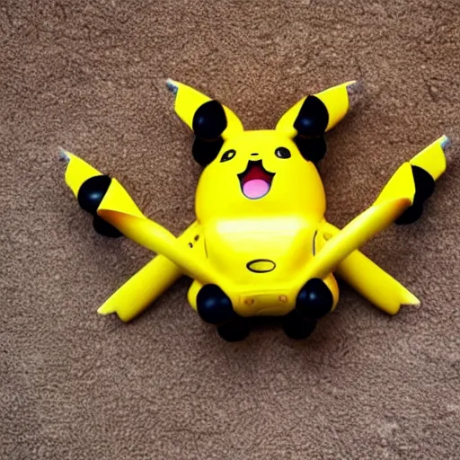 Image similar to pikachu drone in the middle east