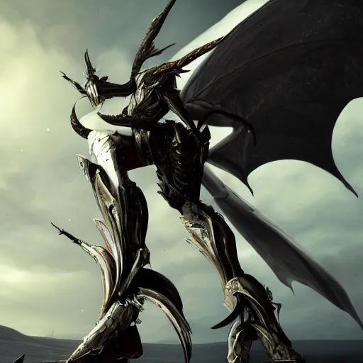 Image similar to beautiful and stunning giant valkyr female warframe, as an anthropomorphic dragon, doing an elegant pose over you, a giant warframe dragon paw looms over your pov, unaware of your existence, slick elegant design, sharp claws, detailed shot legs-up, highly detailed art, epic cinematic shot, realistic, professional digital art, high end digital art, furry art, DeviantArt, artstation, Furaffinity, 8k HD render, epic lighting, depth of field