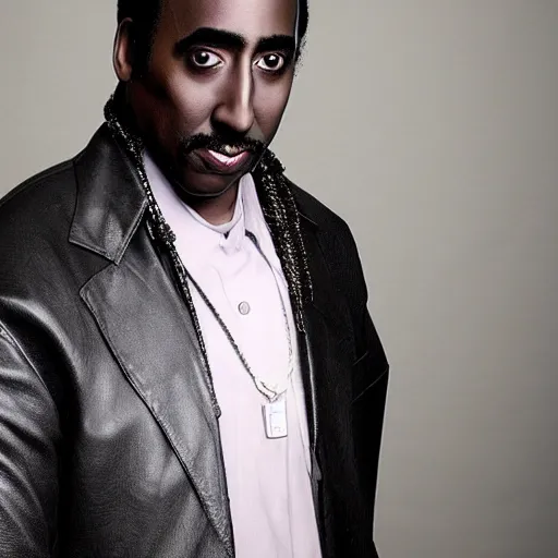 Prompt: black nicholas cage, photo